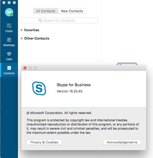 skype 7.58 for mac